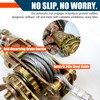 Zipline Tensioning Kit, Come Along Winch 4400lbs with Cable Grip