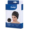 Fashy Women Exclusive Fabric Swim Cap - Black/Brown, One Size