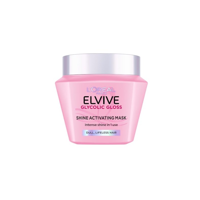 L'Oréal Paris Elvive Glycolic Gloss Shine Activating Hair Mask, With