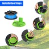 CDIYTOOL Greenworks G24LT Trimmer Spool Lines, 4.9m long 1.65mm dia