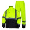 FONIRRA Hi Vis Safety Rain Jacket for Men,Class 3 High