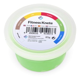 ATC Handels GmbH Fitness Clay in 6 Different Resistance Levels - for Hand Training, Anti-Stress, Hand Muscles, Fine Motor Skills - Malleable, Versatile and Strengthening (85 g - Green, Firm)