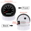 RYSJM 6 Gauge Set with Sensor 85mm GPS Speedometer 0-80MPH&Tachom