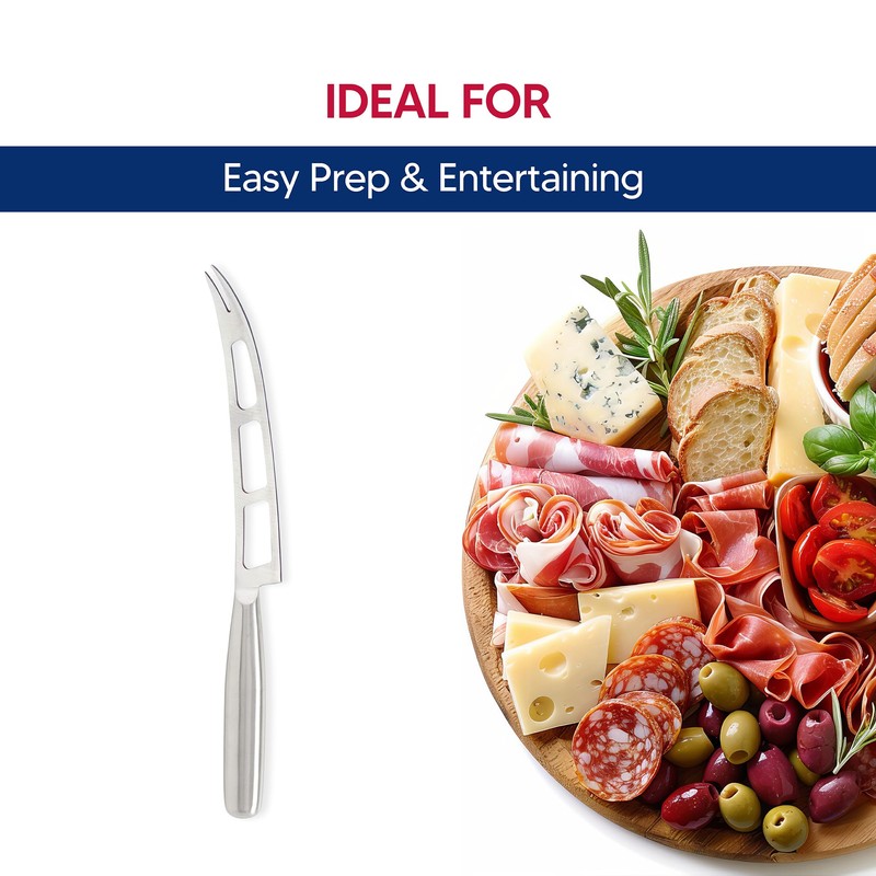 HIC Kitchen Soft Cheese Knife, Stainless Steel