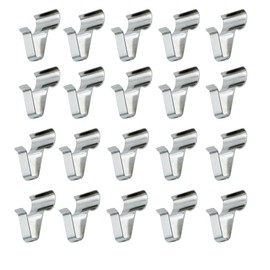 WHYHKJ 20pcs Siding Hooks Vinyl Siding Hidden Hanging Hooks Heavy Duty Non Hole Stainless Steel Seam Hooks for Hanging Outdoor String Light Decorations Siding Clips