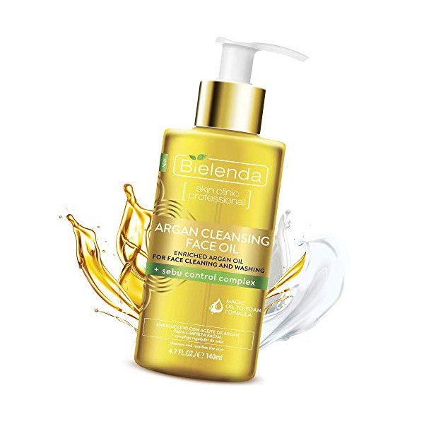 Bielenda Argan Face Oil - Essential Face Treatment Effectively Cleans