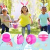 Henjunu 6 x Colourful Easter Baskets, Easter Baskets with Handle,