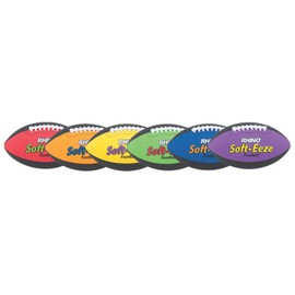 Champion Sports Rhino Skin Soft EEZE Footballs, Set of 6