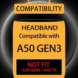 CCRE Headband Replacement for Astro A50 Gen 3 /A50 Gen3 Headset - Replacement Headband (PU Black)