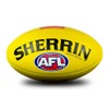 Sherrin AFL Replica Game Ball, Yellow, Size 5
