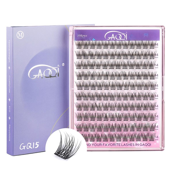 GAQQI Lash Clusters, Eyelash Clusters 120PCS C Curl Individual Lashes,