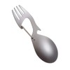 Fork Stainless Steel Sporks Titanium Spoon with Can Bottle Opener