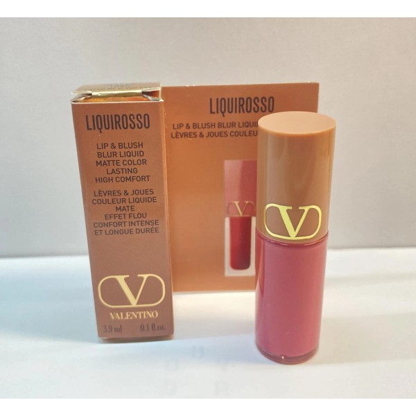 Valentino Liquirosso Lip & Blush Blur Liquid Lipstick 109R Catch