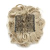 Real Thick Comb Clip in Messy Curly Bun Hair Extension