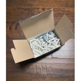 Cobra NEW Cobra 021C BOX (100) DRYWALL Wall Drillers Hollow Wall Anchors Nylon w Screw