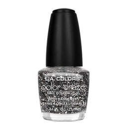 L.A. Colors Craze Nail Polish, Sparkling Diamonds, 0.44 Fluid Ounce