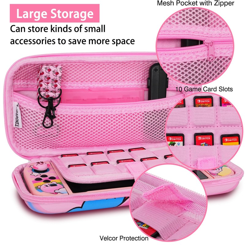 TIKOdirect Carrying Case for Switch, Cute Portable Accessories Bundle 5