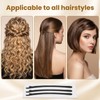 Curved Bobby Pins, with spherical ends, included in a beautiful