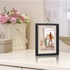 Trwcrt 4x6 Floating Picture Frames Set of 4, Double Glass