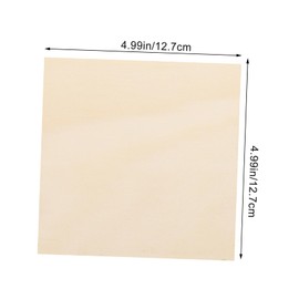 CORHAD 10Pcs Unfinished Wooden Squares for Crafts Flat Cut Edges DIY Wood Boards Safe Durable Wood Planks for Handicrafts for Home Decoration and Family Projects