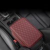 OtpOutopa Car Center Console Armrest Cover, Leather Car Center Console