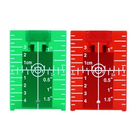 Laser Target, Laser Target Board, Laser Measurement Accessories, Magnetic Laser Target Board, for Alignment, Laser Levelling, Crosshair Laser, Rotation Laser, Laser Measurement, Pack of 2