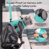 Dotoner Escape Proof Cat Harness and Leash Set Adjustable Soft