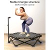 lynker 40" Silent Foldable Mini Trampoline - Low Impact Cardio