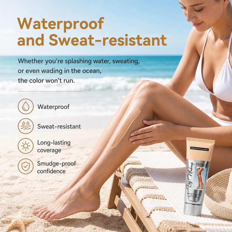 Leg Make Up Waterproof, 24-Hour Body Coverage Perfector for Legs,