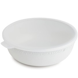 Rotho Tresa Bowl 0.35 L with Lid, Food-Grade Plastic (PP) BPA-Free, White/Transparent, 0.35 L (14.2 x 13.2 x 5.5 cm)