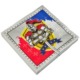 Folat New Knight and Coat of Arms Pack of 20 Napkins 33 x 33 cm