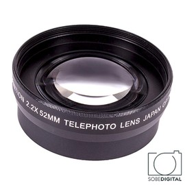 OPTURA HD Photo 52MM TELEPHOTO 2.2X Lens for Nikon D3200 D3000 D5300 D5000 D5200 D3300 D90 D80 D40 D40X D70+ OPTURA HD Micro Fiber Cloth