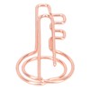 100Pcs Paper Clip Metal Rose Gold Color Urheen Design Paperclip