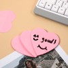 150 Sheets Waterproof Heart Sticky Notes 2.8'' Heart Shaped Transparent