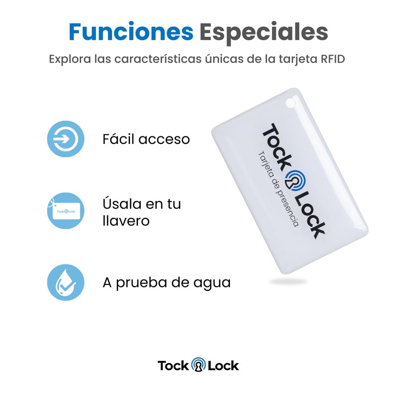 Tarjetas de Proximidad RFID 13.56 Mhz Para Cerraduras Inteligentes Tock