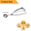 Fayomir Mini cuchara para galletas, 1 cucharadita de galletas, cucharadas