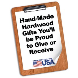 Memo Clipboards American Cherry Hardwood Clipboard 6.5" x 9.5"