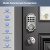 LNDU Keyless Entry Door Lock Deadbolt with Handle Set: 100