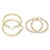 (SET OF 2) 14K Gold Filled & 3 Tone Large