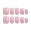 SEMTIM Nail Tips, 24 Pieces, Medium, Short False Nails, Short