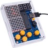 DIY Electronic Game Console Kit, 4-in-1 Retro Games, LED Matrix