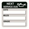 Oil Change Sticker Static Cling,2inch 60pcs Black Service Remind Window