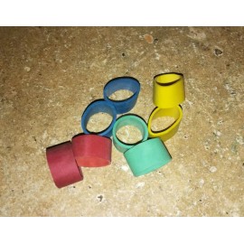 Unbranded Foosball handle wrap bands 20pcs - Red