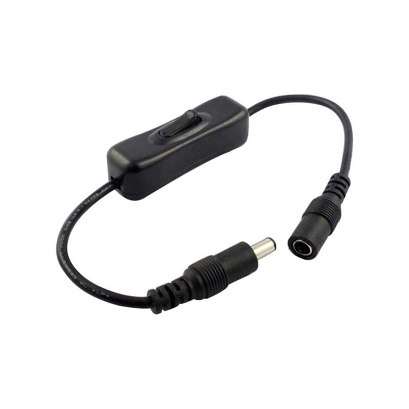 LUYING Intermediate Switch Male Splitter Cable for Security Camera LED