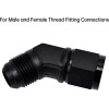 LokoCar 10AN Female to 10AN Male Flare 45 Degree Swivel