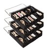 Surblue Under Bed Shoe Organizer Storage Bag with Transparent Skylight