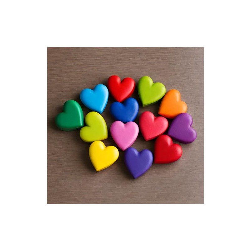 Traytastic! Silicone Heart Shaped Mold Tray - Each heart measures