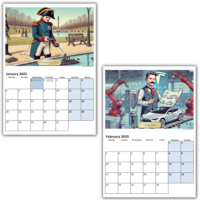 A5 Wall Calendar - Choice Of Designs And Sizes -