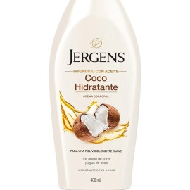 Jergens Crema Corporal Coco Hidratante Piel Suave 400ml