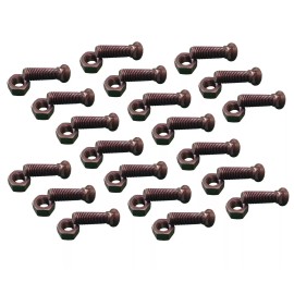 Aftermarket 20 - Plow Bolt & Nut for Blades/ Cutting Edge, 5/8-11x2 1/2 - Grade 8, Dome Head